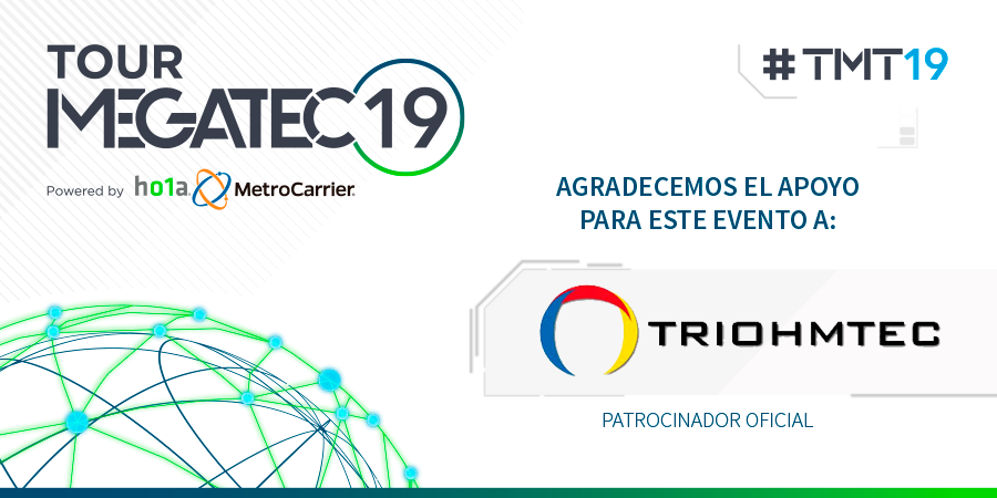 MetroCarrierMx's tweet photo. Gracias, #Triohmtec, por ayudarnos a llevar soluciones novedosas para proteger las #Empresas mexicanas a través de nuestro Tour Megatec #TMT19 https://t.co/IWyUQJ4HnR