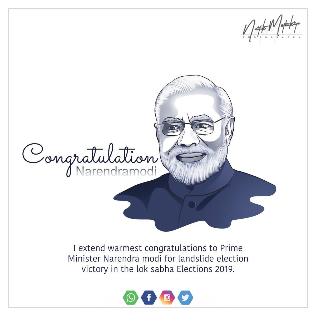 naitikmathukiya's tweet photo. Many Many Congratulations Mr. @narendramodi for Great Gov. 2.0.
We know that ab "Apna Time Aega..!"
Wish you all the very Best for New Term.
@BJP4India 
#newindia #greatIndia #congratulationsNAMO https://t.co/SmmvH4ic8H