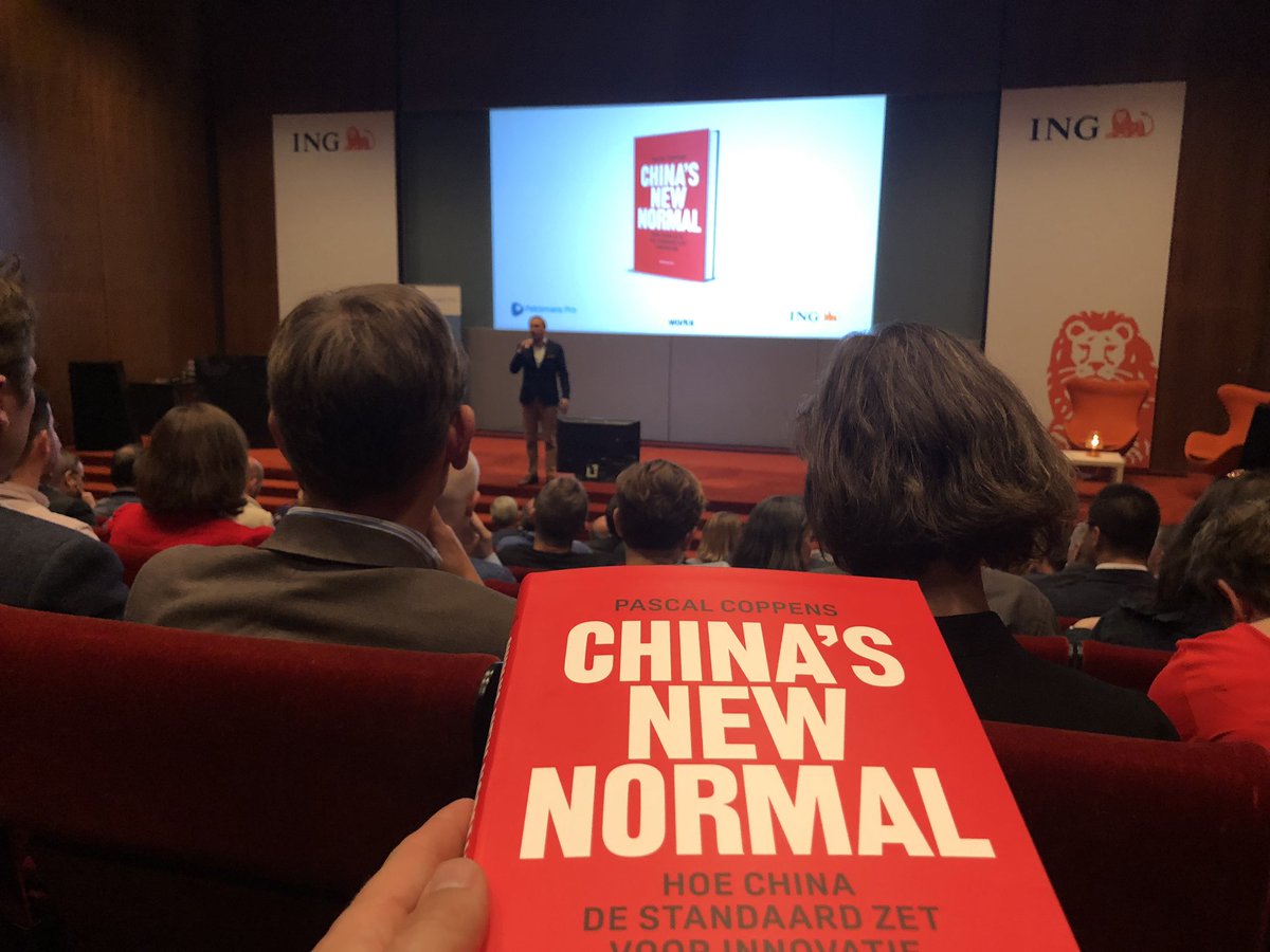Ready for China’s new normal book launch event by <a href="/PelckmansPro/">PelckmansPro</a> and <a href="/INGBelgie/">ING België</a>. <a href="/hinssen/">Peter Hinssen</a> will warm the crowd for <a href="/kebosi/">Pascal Coppens</a> who’ll educate us on how China is setting the standard for innovation. My kind of Thursday night!