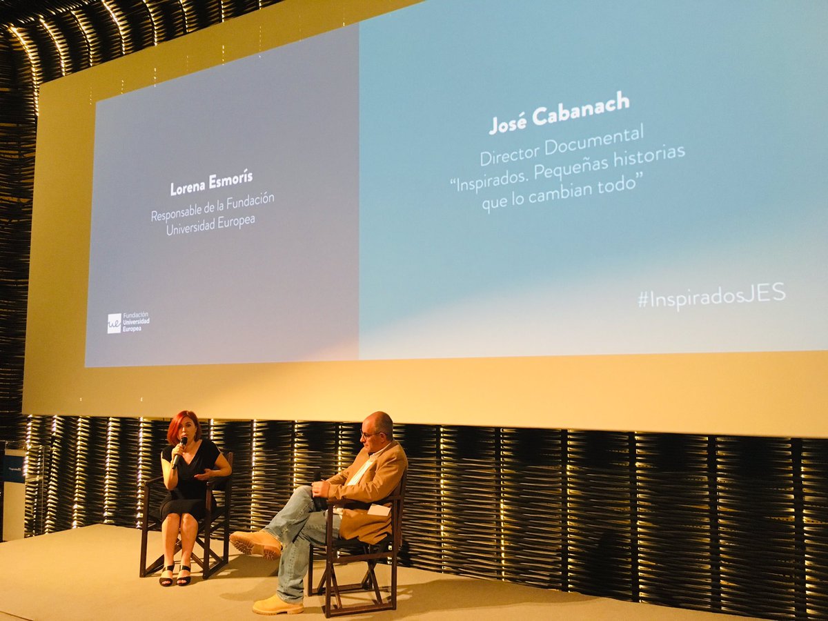 InmaVM's tweet photo. José Cabanach, director de #InspiradosJES “Cuando hablas con tantos emprendedores, ves los problemas de otra manera” #PremiosJES @UEuropea https://t.co/efcpqvA5qt