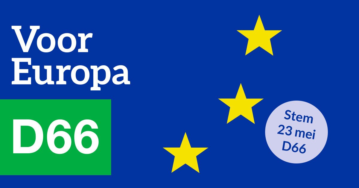 Stemmen kan nog tot 21.00 uur #d66 #EP2019