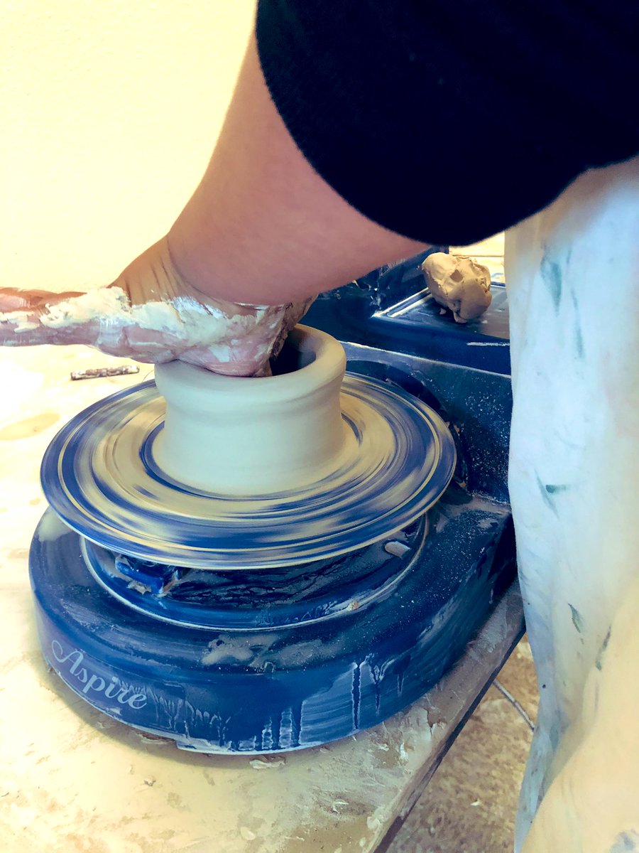 Using the Potter’s wheel! May be messy, but it sure is FUN and CHALLENGING. FAIL- first attempt in learning. <a href="/VIDASHARKS/">VIDA (6-8 Magnet)</a>