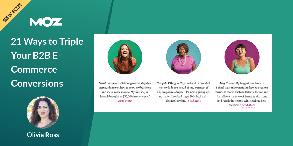 21 Ways to Triple Your B2B E-Commerce Conversions bit.ly/2HIUGwI