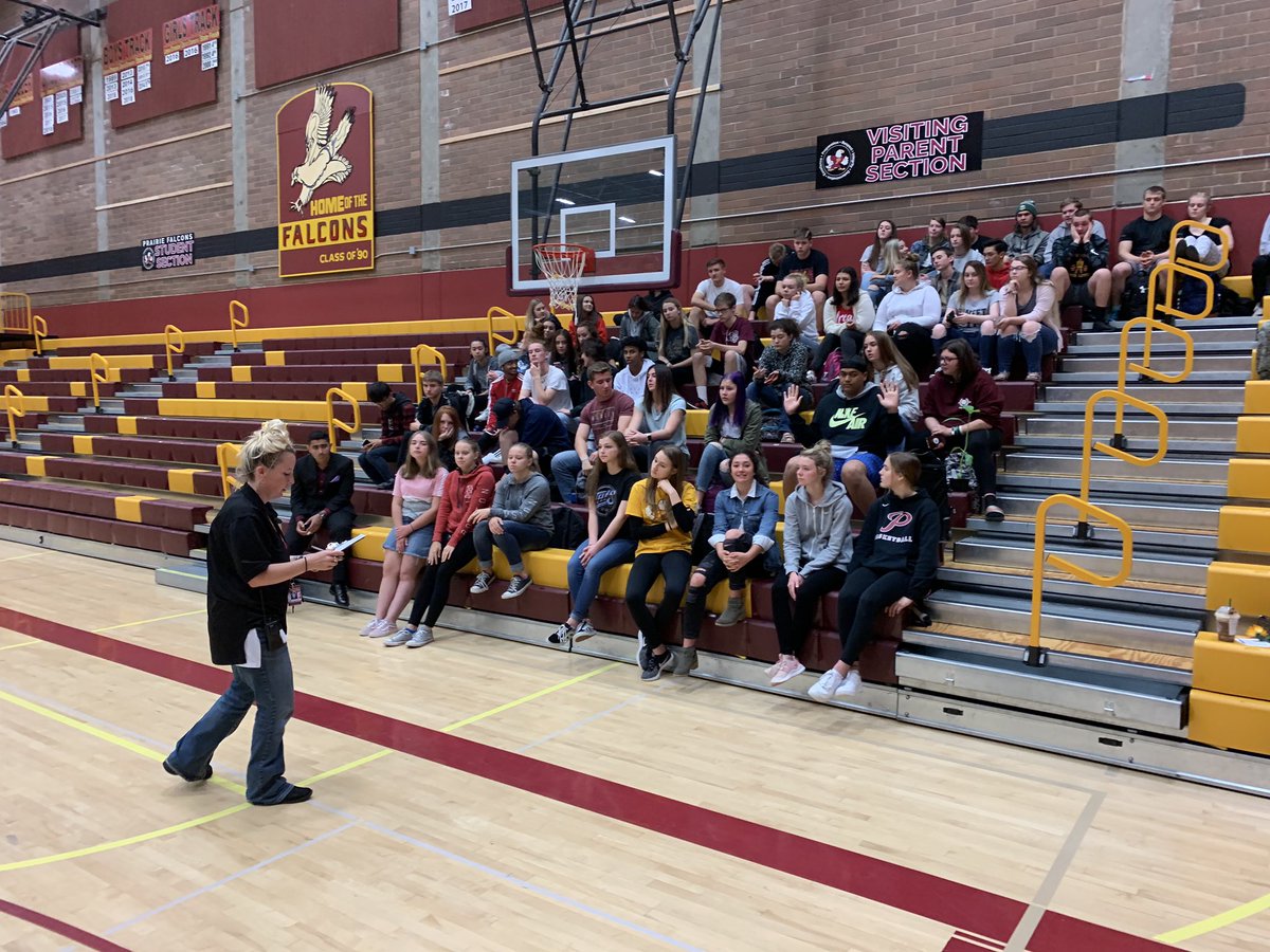 Prairie_AD's tweet photo. Mandy inspiring the next generation of Falcons, can’t wait for this to take off! #Inspire #Falconstakeflight https://t.co/dCSF3Ukxqz