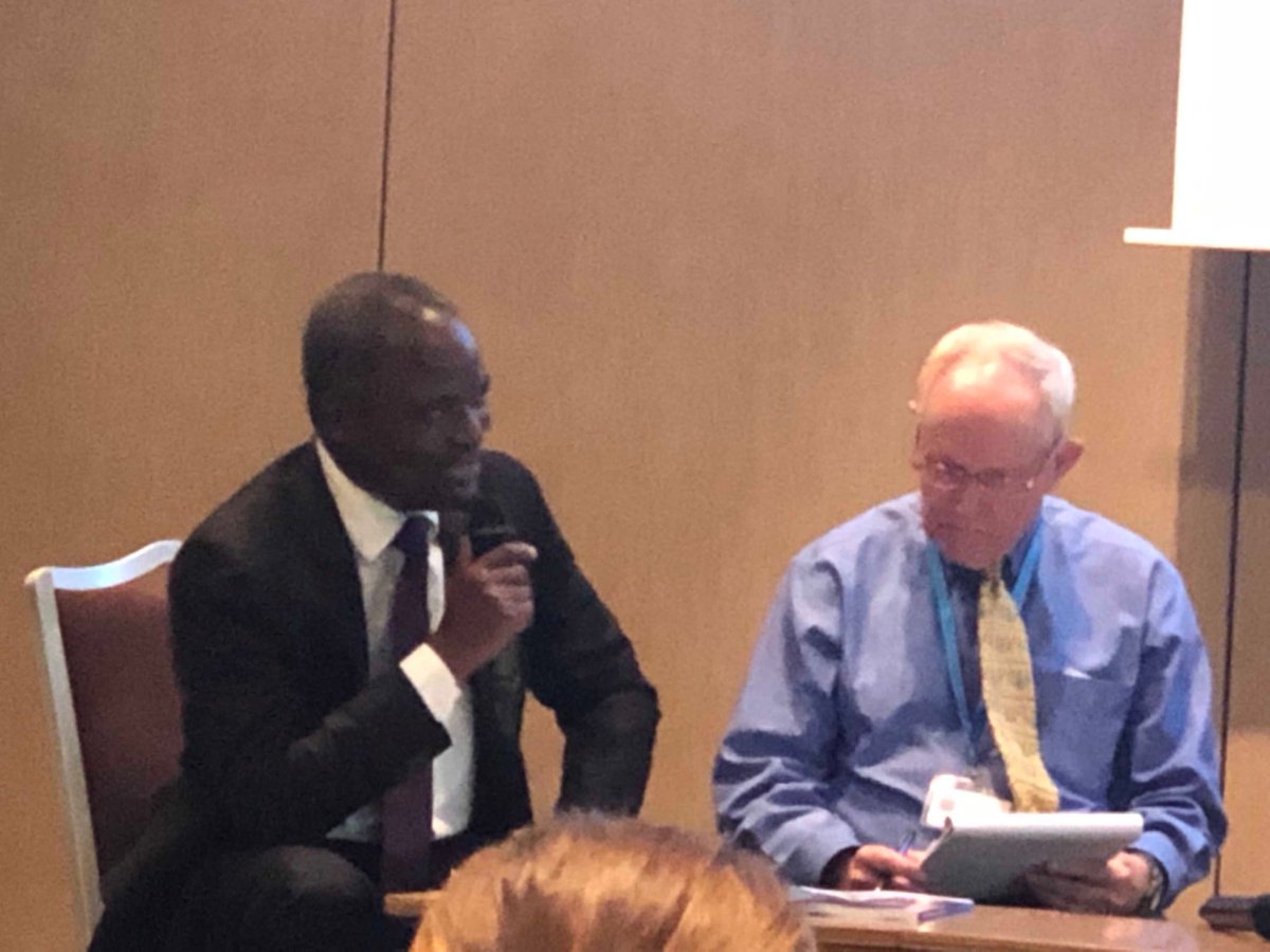 jannacpat's tweet photo. Dr Charles Mwansambo shares the secrets to success from #Malawi for ⬇️ mat & NB deaths. #EveryNewborn #WHA72 @AAPGlobalHealth @IPAWorldorg @stefanswartpet https://t.co/TfLJfU1Lpn