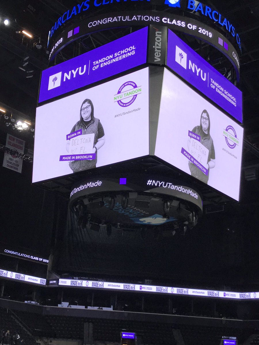 MamacitaOTM's tweet photo. When your girl is featured at the #NYU Tandon ceremony at @barclayscenter #NYUTAndonMade #CongratAGradNYU @STEMLatina @MeetNYU #powerfullatina @BillGates @melindagates #gatesscholar #nyuengineer #nyualumni https://t.co/xkkYi0xi6e