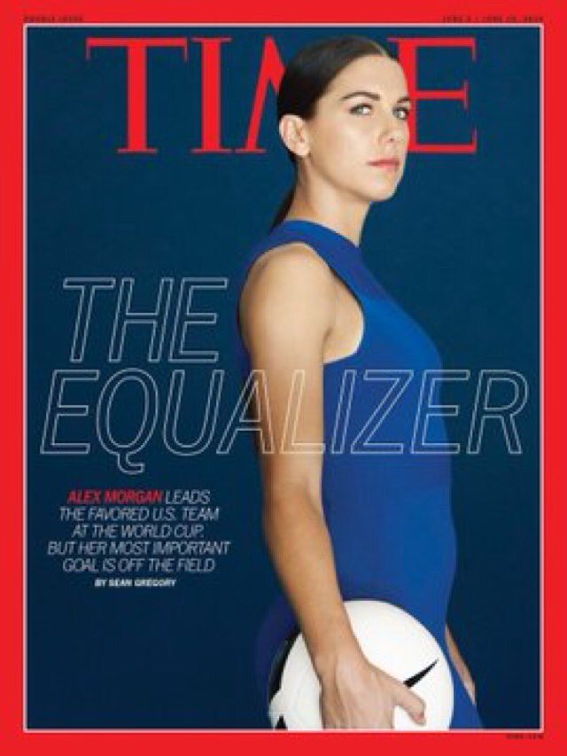OffTheBenchOTB's tweet photo. #CANsee #CANbe 👌
@USWNT Alex Morgan is Time's cover story b4 #WWC & well worth a 👀. USA's coach Jill Ellis paid $310k last year. 🇺🇸 👨boss Klinsmann sacked but got $3.3m, replacement got 1.2m & even coach of 🇺🇸 men's U20 got more than Ellis. #womeninsport #20x20 #onegame https://t.co/wRO6GKlxZk