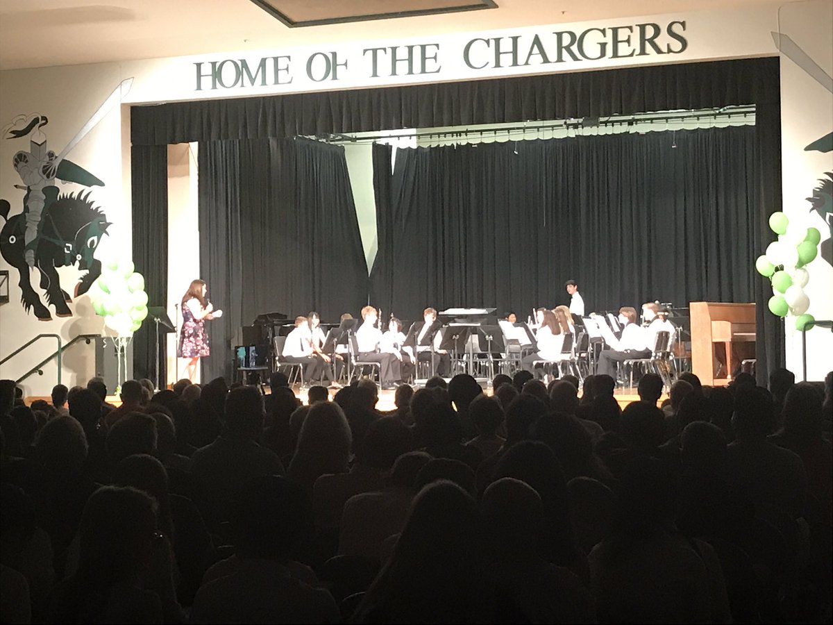 Terrific performance by our CW Band and Orchestra last night! Your hard work and dedication paid off! Be sure to check them out at the Oakland A’s game Friday night.