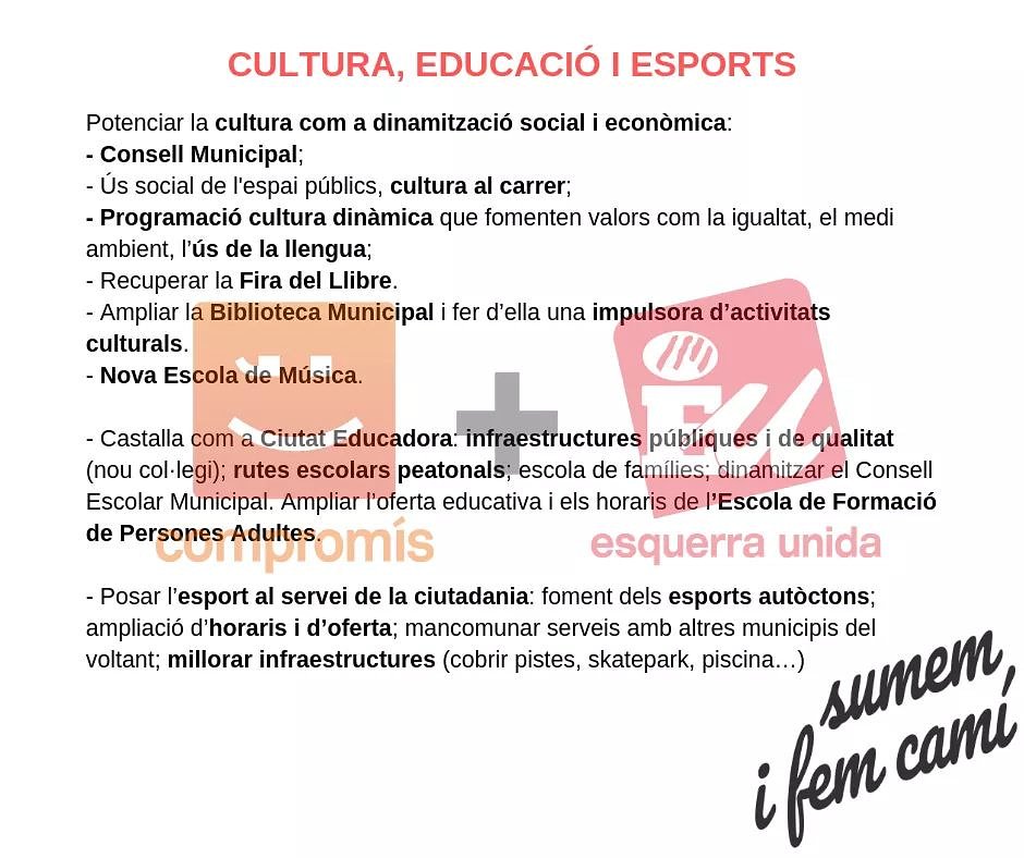 i_sumem's tweet photo. #PROGRAMA Cultura, Educació i Esports

#SumemiFemCamí https://t.co/vkg4N7NvkU