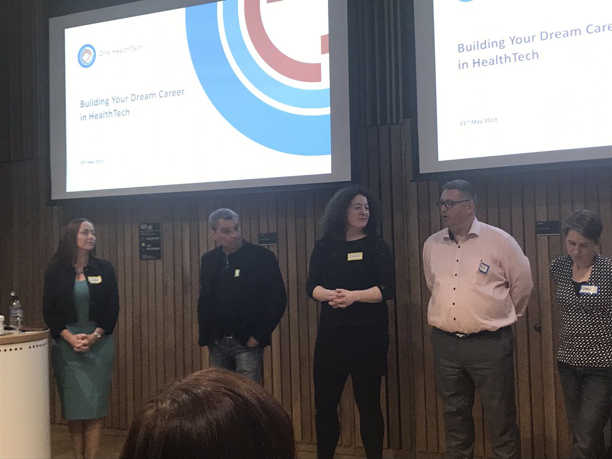 OHT_Edinburgh's tweet photo. Real life career advice from our panel this evening for our diverse and enthused audience of #healthtechies. Find your #HealthTechSuperPower !!! #oht19 https://t.co/Z6Zw0wLgGX