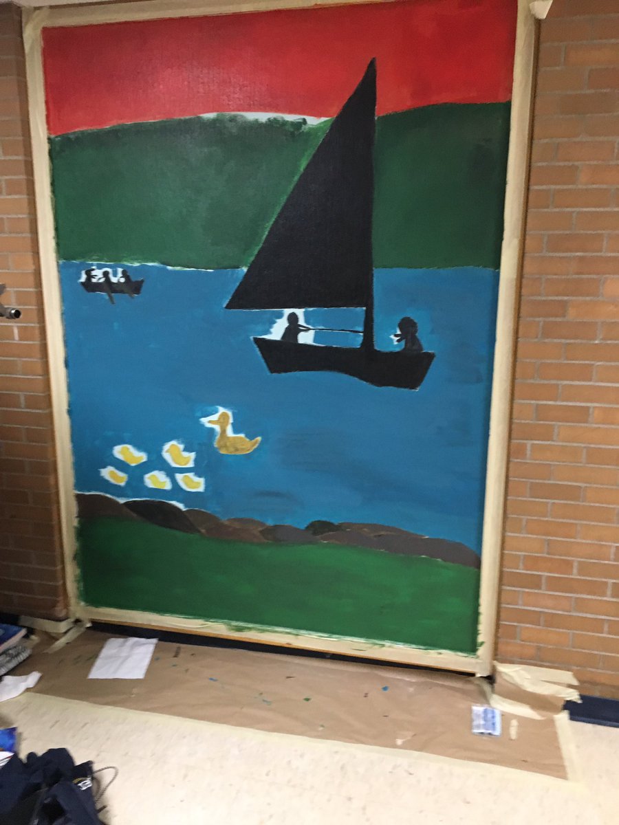 AMoreyEGR's tweet photo. Further mural progress.  Starting to really come together. https://t.co/zEogYGVcbC