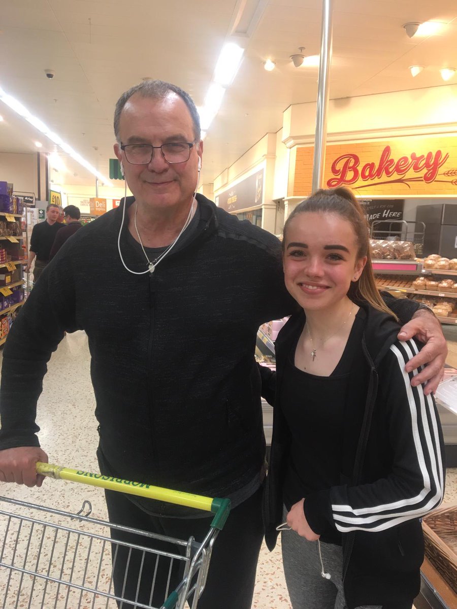 stevesmith38ls's tweet photo. God and my daughter. Taken an hour ago. Food in his trolley was best before July 2019. Means he's staying right? @lufcstats @PhilHayYEP https://t.co/hSWIfJBaIz
