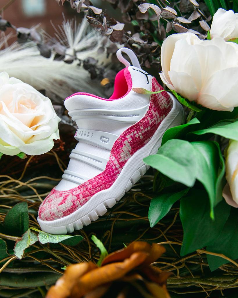 jordan retro 11 little flex pink