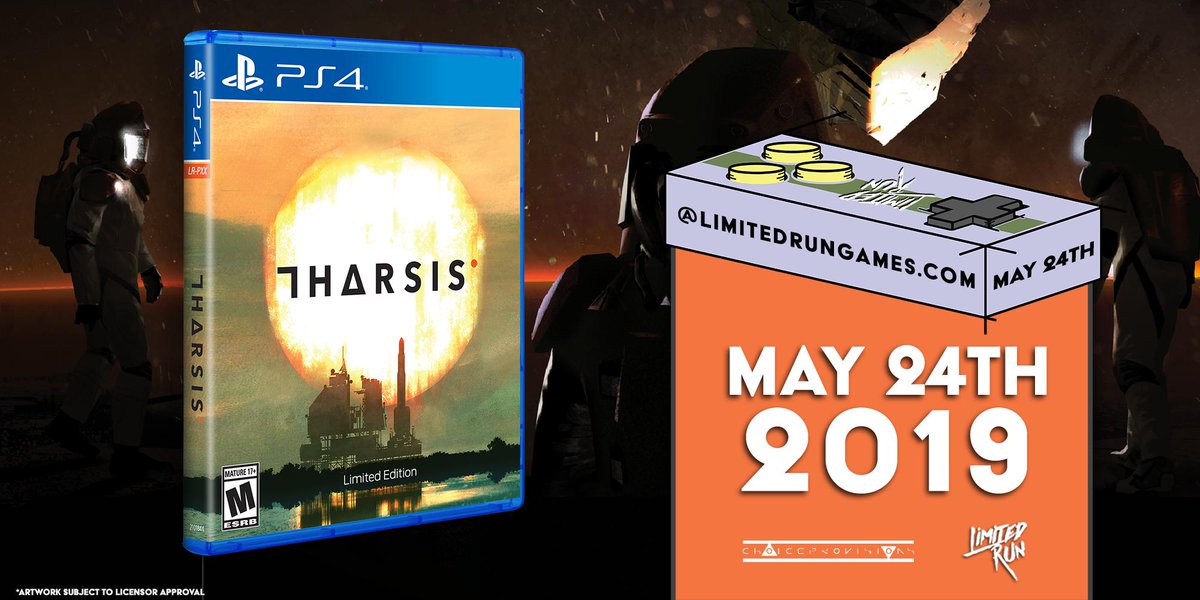 LimitedRunGames's tweet photo. Follow, like, and RT to be entered in a flash giveaway of @TotallyChoice's Tharsis on PS4 before its Limited Run goes on sale tomorrow! We'll pick a winner at 4pm EDT today. https://t.co/qNDcoSrMCN