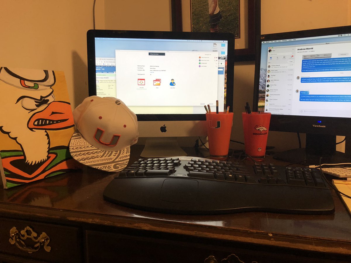 viliata's tweet photo. Home office always a blessing. Miami Hurricanes in Provo, Utah. @CanesFootball #MBA04’#UMiami #BA96#ColoradoCollege https://t.co/6LZeikw7KA