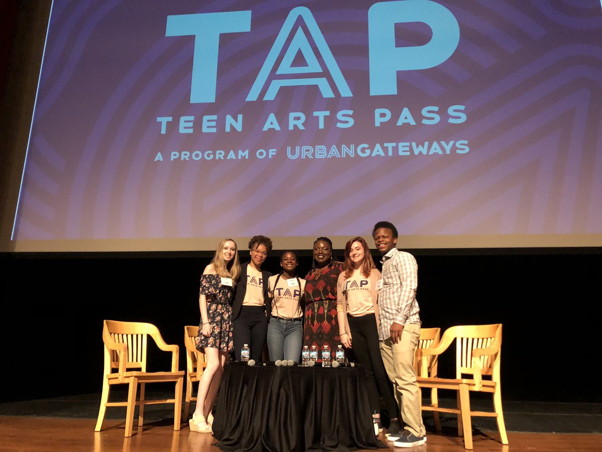 urbangateways's tweet image. #TAPIntoTheArts presentation &amp;amp; panel this morning celebrating one year of @teenartspass!