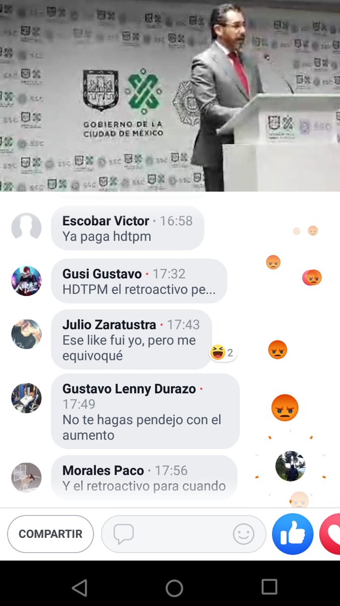 El_Policia_Mx's tweet photo. Mientras tanto en la conferencia de prensa del Secretario de Seguridad Pública @SSP_CDMX .

Léase los comentarios 👇😂 https://t.co/nRnPRtek4X
