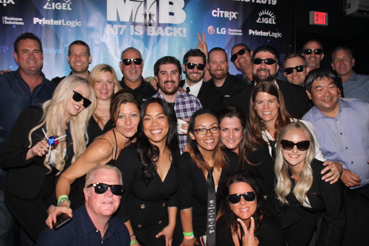 TheAlSolorzano's tweet photo. The @Entisys360 crew at the @M7_Global #CitrixSynergy Party. I’m honored to work with such a great group of people! https://t.co/og7LOPv0N9