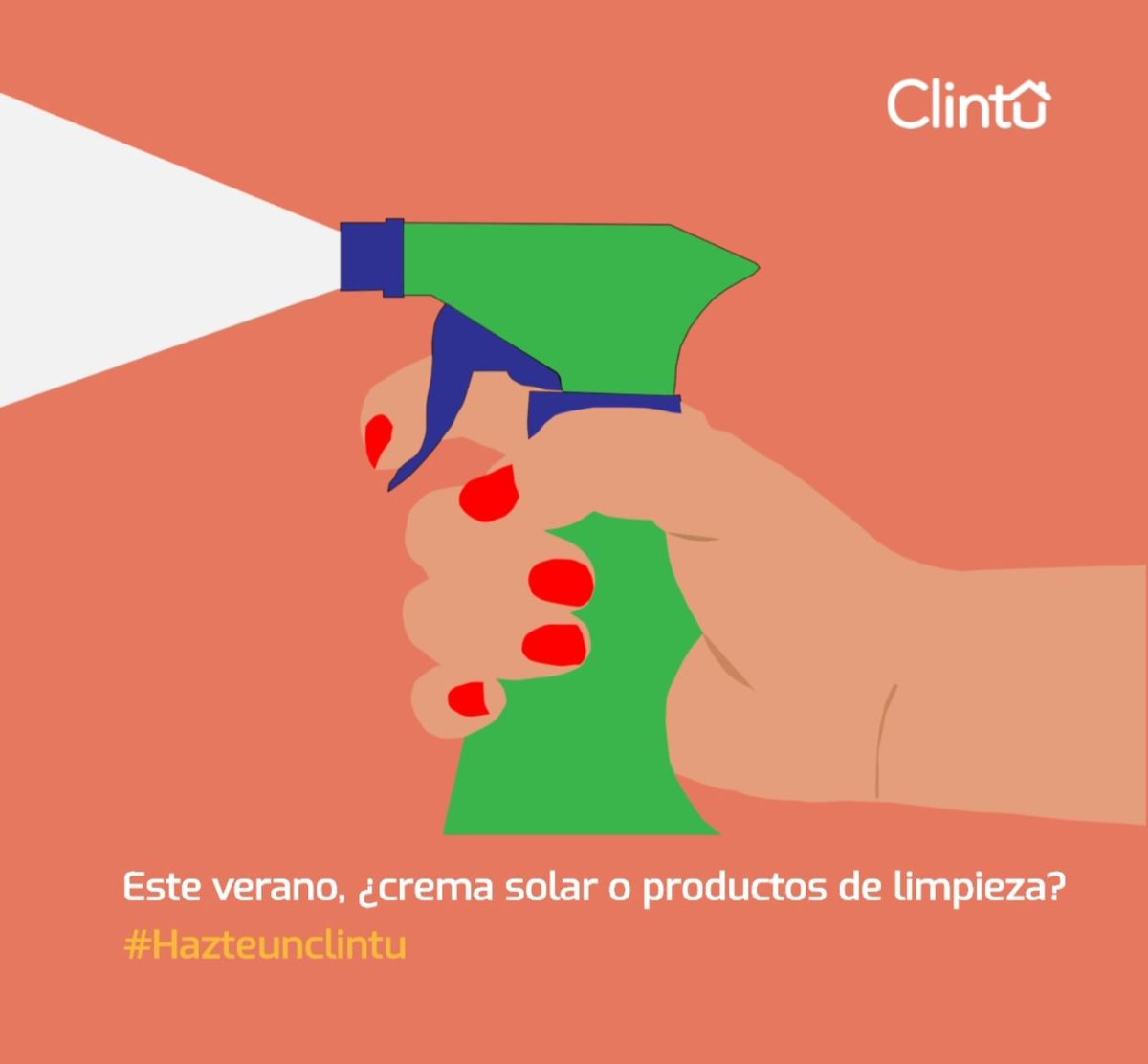 Con la llegada del buen tiempo tu escoges. Te quedas con la crema solar y Clintu ☀️o los productos de limpieza y horas de trabajo.😥
Si os atrae la primera opción, hoy os dejamos en nuestro blog 4 planes para el buen tiempo. buff.ly/2JYQP1j #hazteunclintu #goodweather