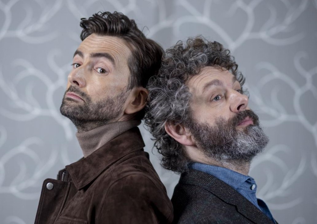 David Tennant and Michael Sheen for a Good Omens photoshoot - photo by Vicki Couchman