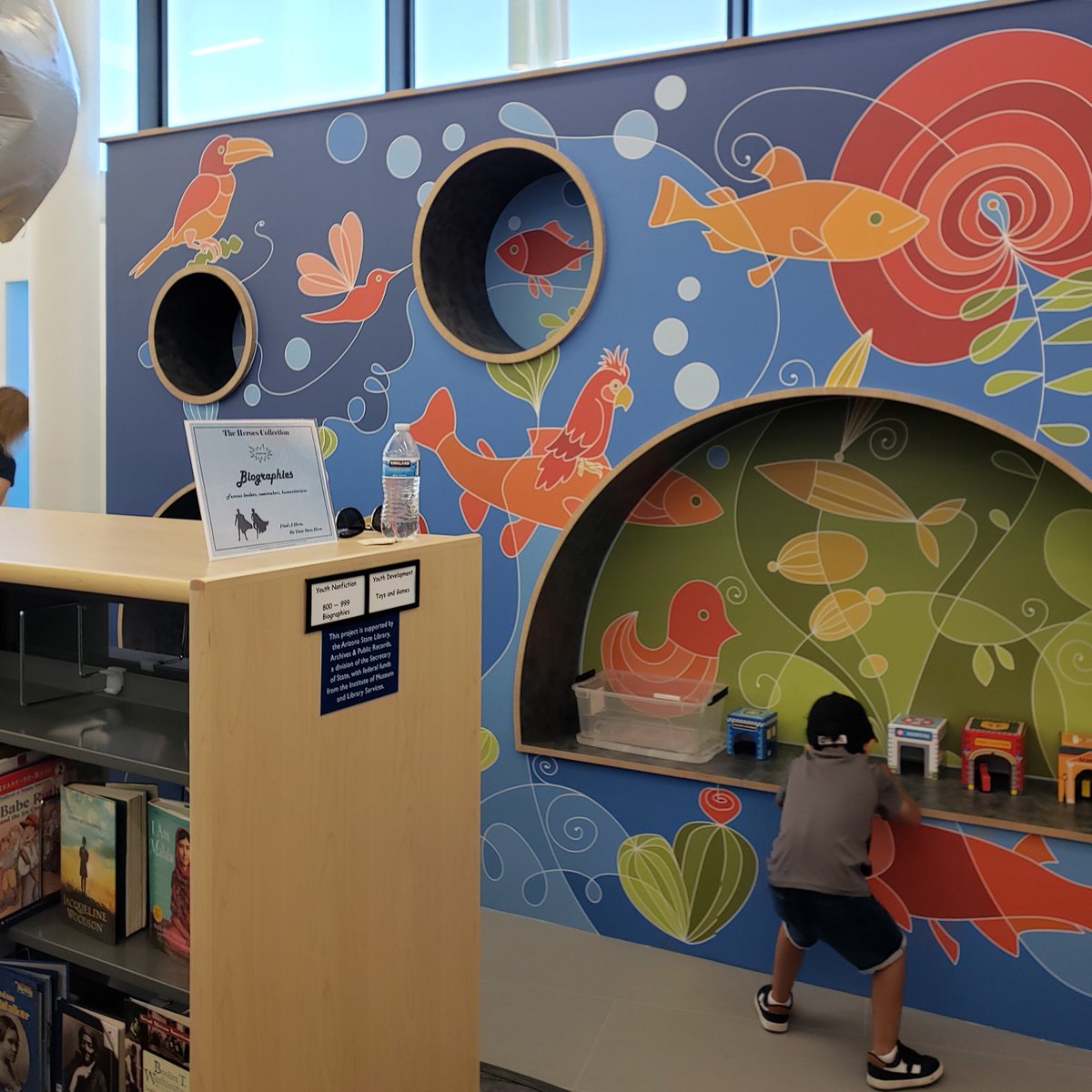 dfdgarchitects's tweet photo. We were delighted to be on hand to celebrate the Ribbon Cutting Ceremony for the newly completed Heroes Regional Park Library in #Glendale, AZ. Great job team, on a beautifully designed space that will benefit generations to come! #ribboncutting #librarydesign @GlendaleLibrary https://t.co/rHgYoNhVcK