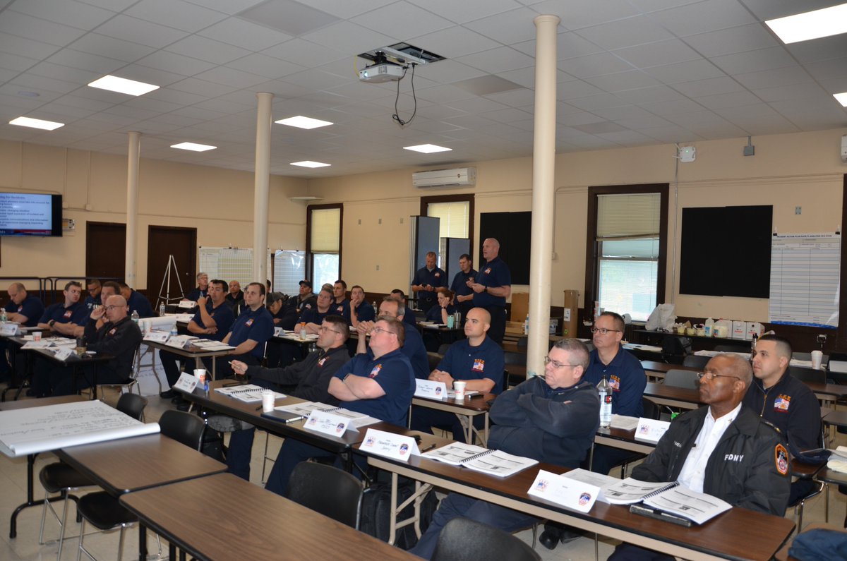 FDNYIMT's tweet photo. Today, members from the FDNY IMT completed ICS-300 Intermediate ICS for Expanding Incidents. ICS-300 provides training, advanced knowledge, and application of the Incident Command System.  #FDNY #FDNYIMT https://t.co/fQIch4120y