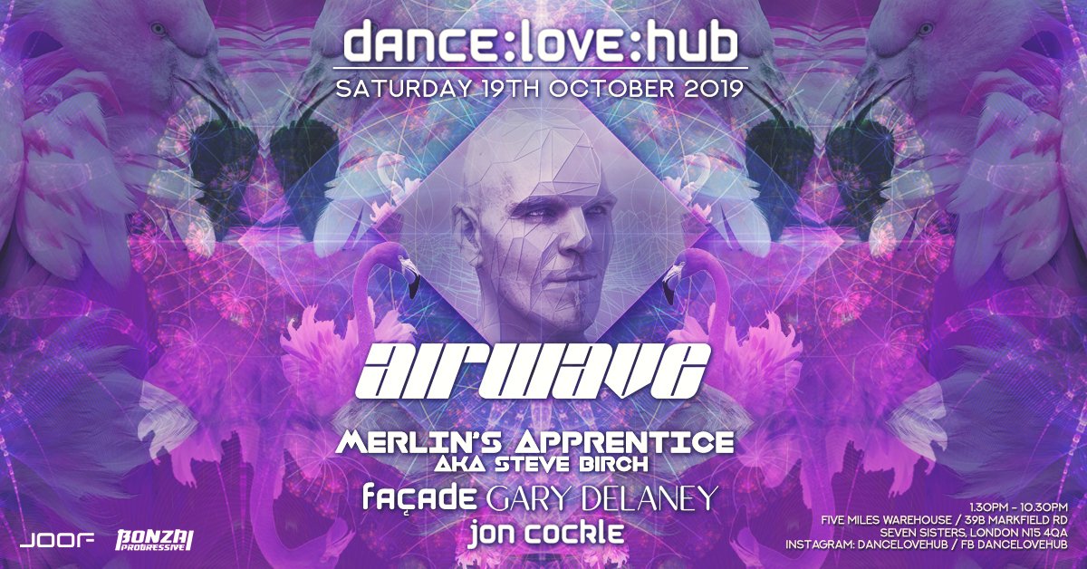 It is with the GREATEST pleasure that we can now announce our headliner for Dance Love Hub 19th October is Airwave who is returning to play an exclusive 2.5 hour set for Dancelovehub, London facebook.com/events/5203882…