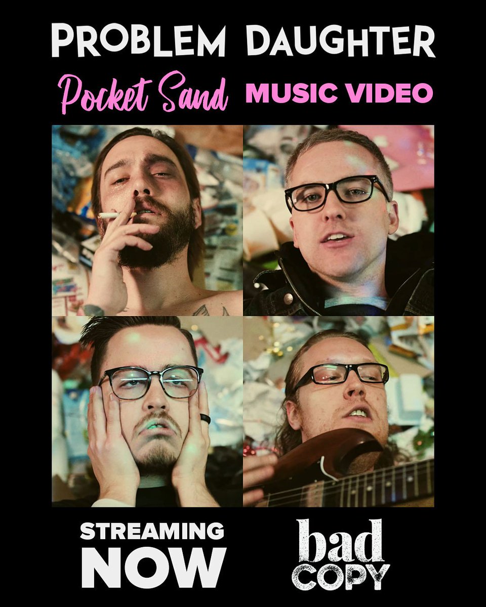 New music video for Pocket Sand is streaming over at The Bad Copy! thebadcopy.com/news/video/pro…
