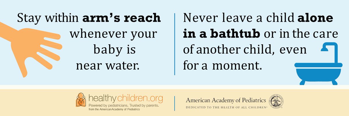 AmerAcadPeds's tweet photo. When children are near water, especially as they learn to crawl and walk, make sure an adult is watching closely. Supervision must be close, constant and attentive! Learn more about @AmerAcadPeds’ #DrowningPrevention recommendations here: https://t.co/cSOzk2AXJ3 https://t.co/Dw5SZba4ba
