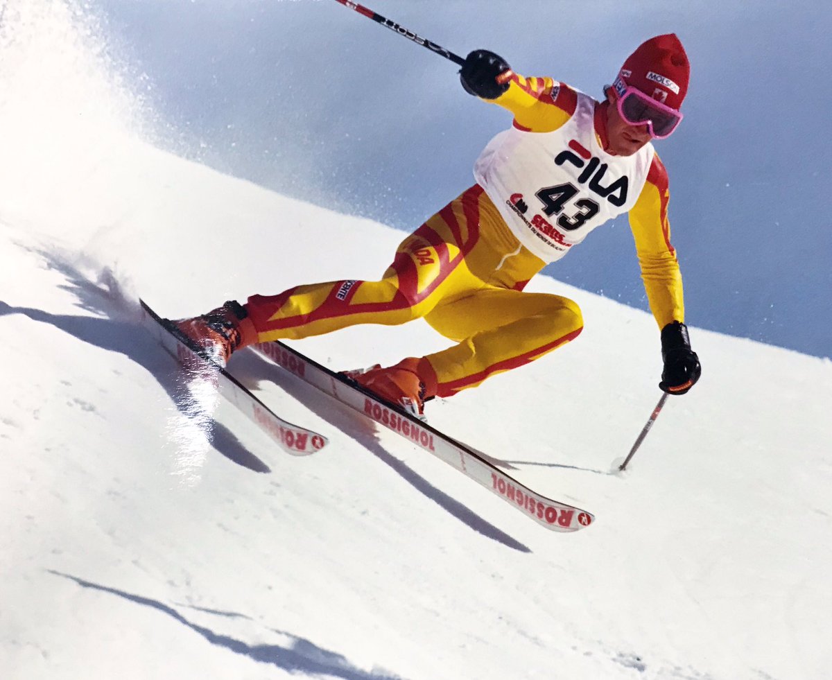 BCAlpine's tweet photo. Years before he was one of BCโs best coaches and photographers Derek Trussler was known to make some pretty fast turnsโ๏ธ #tbt #bcalpine #skiraceBC https://t.co/P3DJsSnCyU