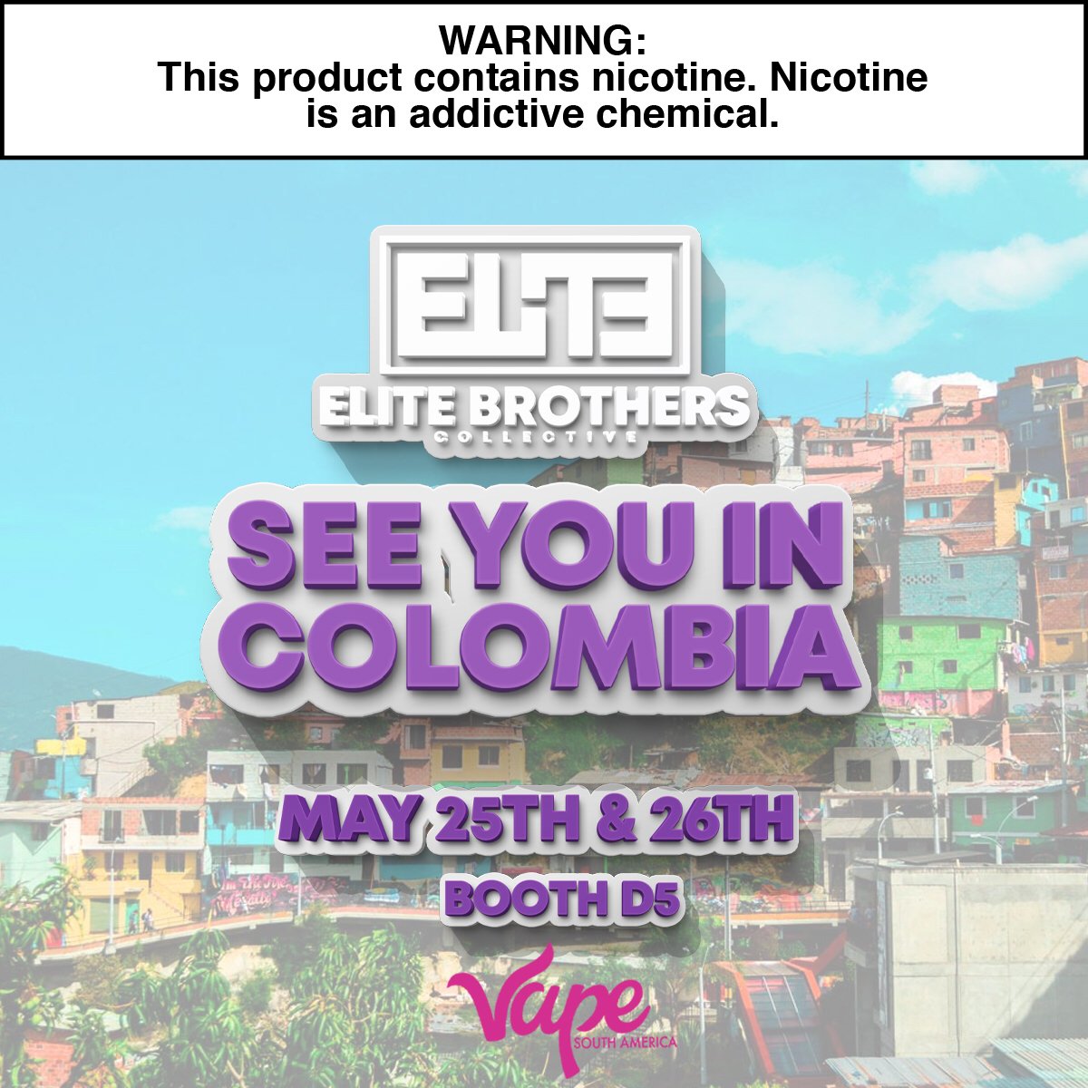 SaltBae50's tweet photo. International babyyyy!! Colombia we’ll be exhibiting with @elitebrotherscollective and @vpgns see you there https://t.co/3NeTcv4iBu