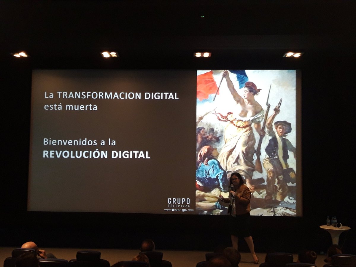Amparo García Flores, Global Head of Digital en @telepizza, nos da la bienvenida a la Revolución Digital donde los asistentes de voz son los grandes protagonistas. #VoiceTech #DisruptersDay