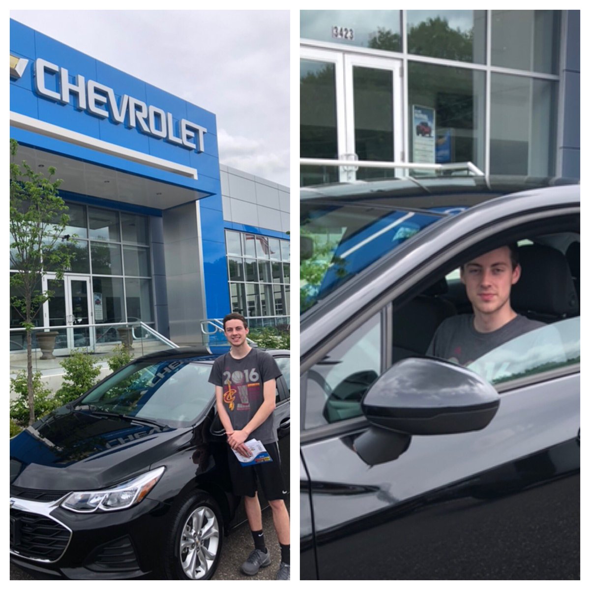 Thanks to Ron Marhofer Auto Family and the help of <a href="/SMFSchools/">SMFSchools</a>, Prom King <a href="/drew_brubaker/">drew</a> is driving his new car to graduation tonight.  #SrAppreciation