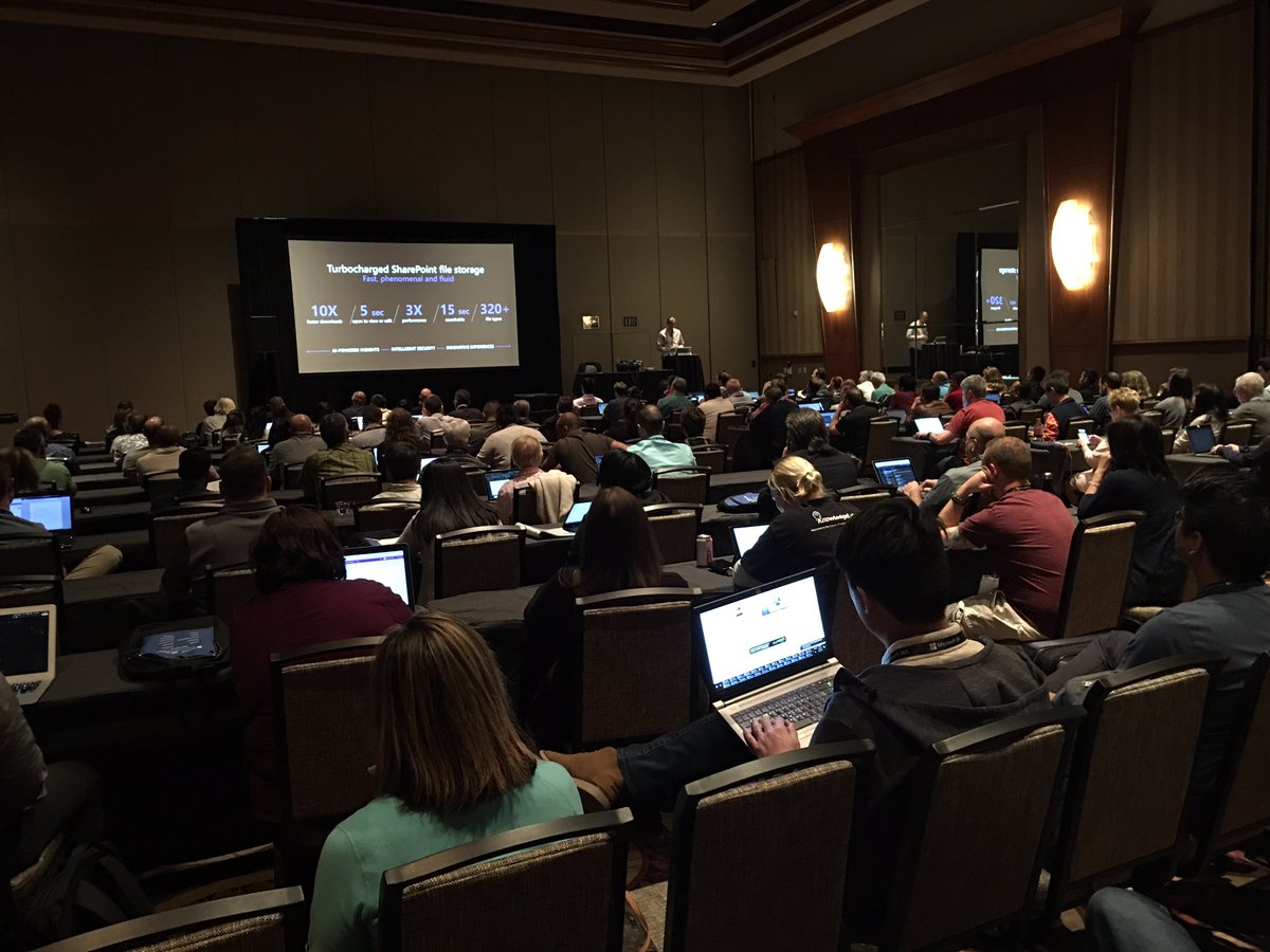 Bob1German's tweet image. Taking libraries to the limit: @resing shows a packed house how in a great session at #SPC19 ! #ModernSharePoint