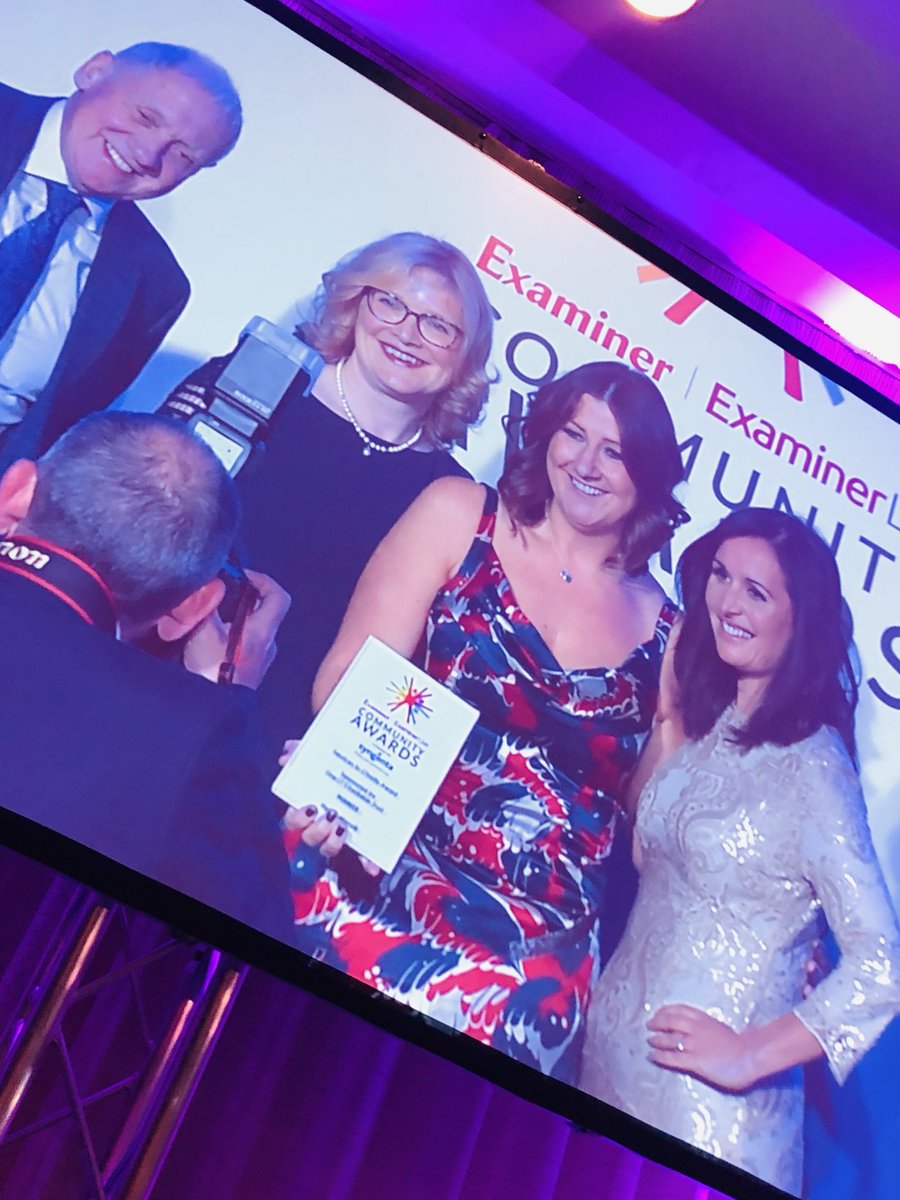 What a #superstar @helenmervill @lauracranetrust @CommunityAwards #csr