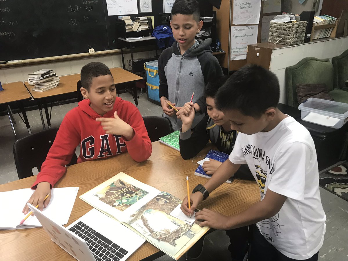 BSMS720's tweet image. My 9th period 6th graders worked in groups to write the text to the wordless picture book The Lion and the Mouse by Jerry Pinkney. Loved hearing them read what they wrote! #dreamleadachieve @BayShoreSD_ELA @BayShoreMSLrnrs #enlclass #picturebooks @gless54 #booklove