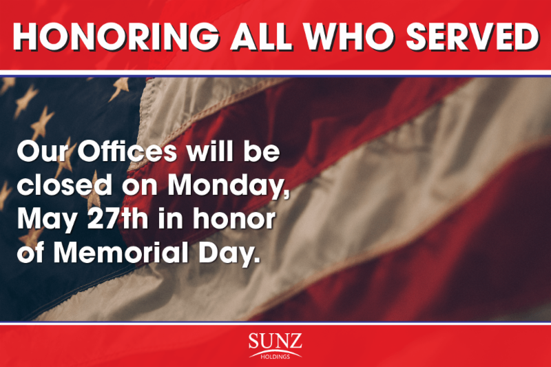 SUNZinsurance's tweet photo. Stars, Stripes &amp; Closures. Did you know Memorial Day was originally named Decoration Day? https://t.co/2mA75ErB4r https://t.co/Kc6Y44EAul