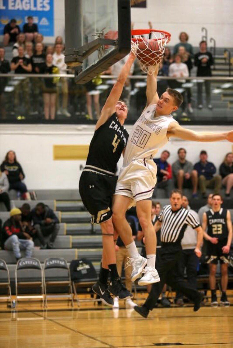 Just thought everyone should know that in addition to playing 4-sports, graduating w/ a 4.3 GPA, signing a LOI to play for the <a href="/YotesFootball/">College of Idaho Football</a> team &amp; getting into the Gibson Honor Program…

Capital senior @Rhinohibbs also once dunked in a varsity game.

#HighFlyer | #HighAchiever