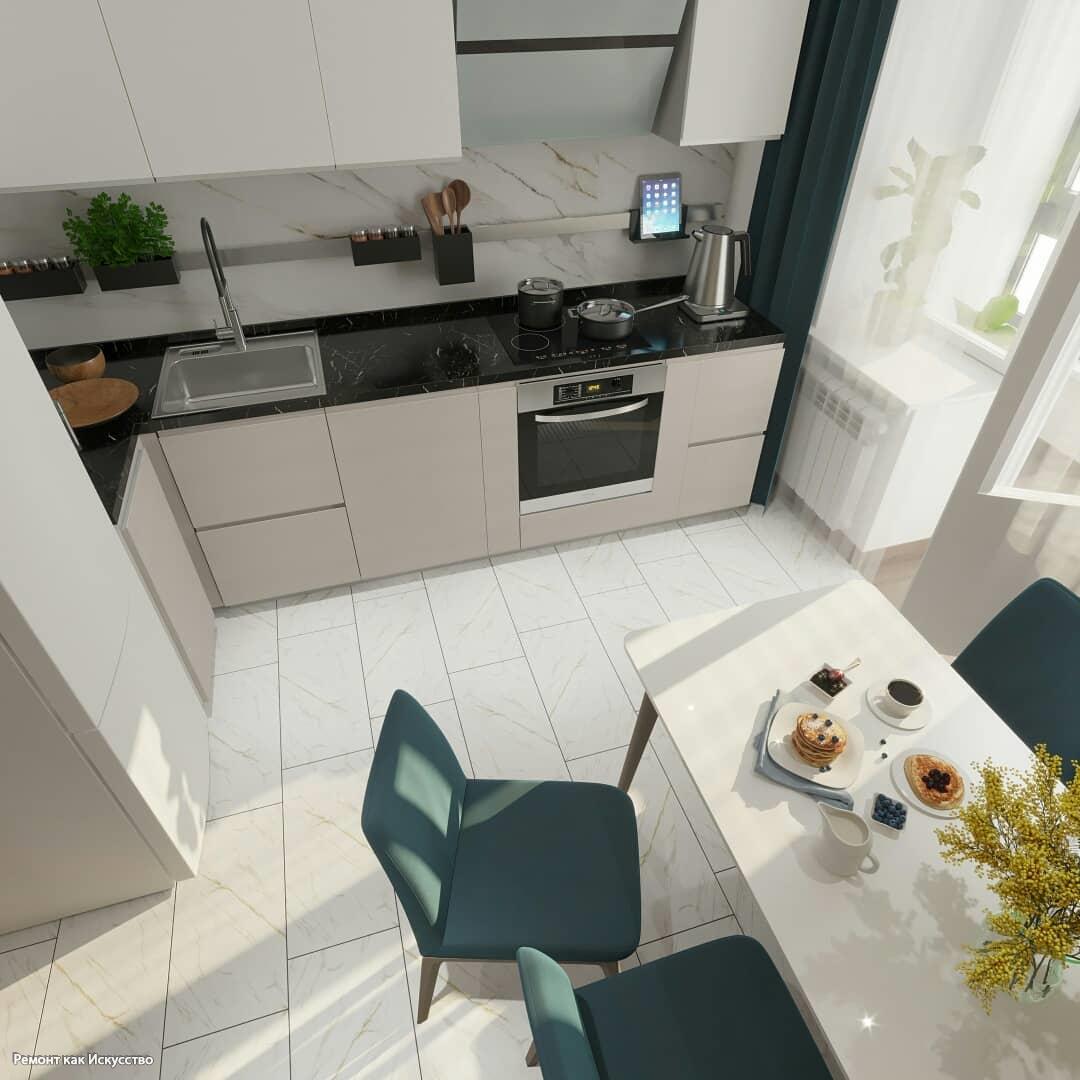 Планировка кухни 9 квадратных метров