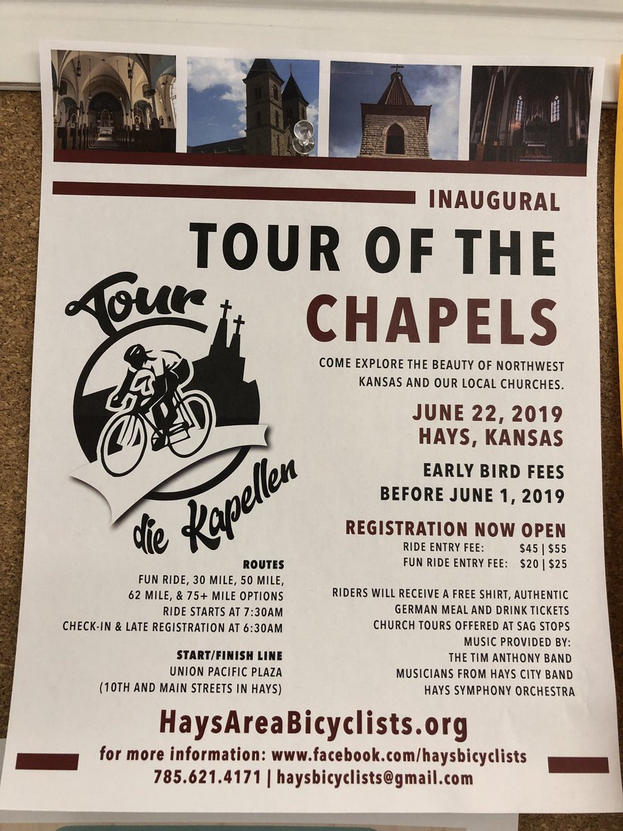 SA_PSH's tweet photo. June will be a biking month in @EllisCountyKS. @bikingkansas visits 6/10, then: #GermanCapital https://t.co/5izgsECuFd