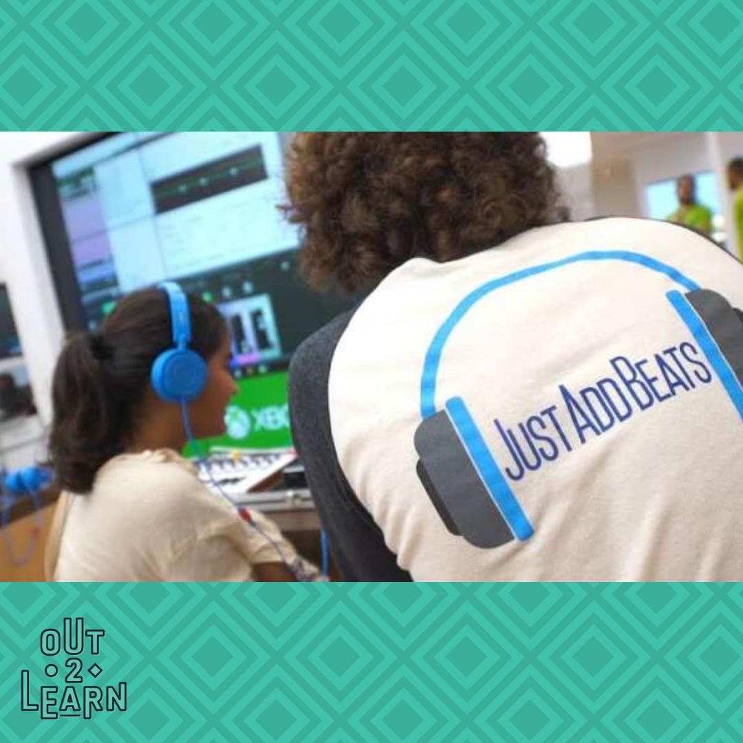 Out2Learn's tweet photo. Program Highlight! @JustAddBeats teaches youth 21st century skills like critical thinking, communication, collaboration and creativity through project-based learning curricula focused on beat-making, podcasting and sound design. Find out more info on our website! *link in bio https://t.co/piBn66ZGwv