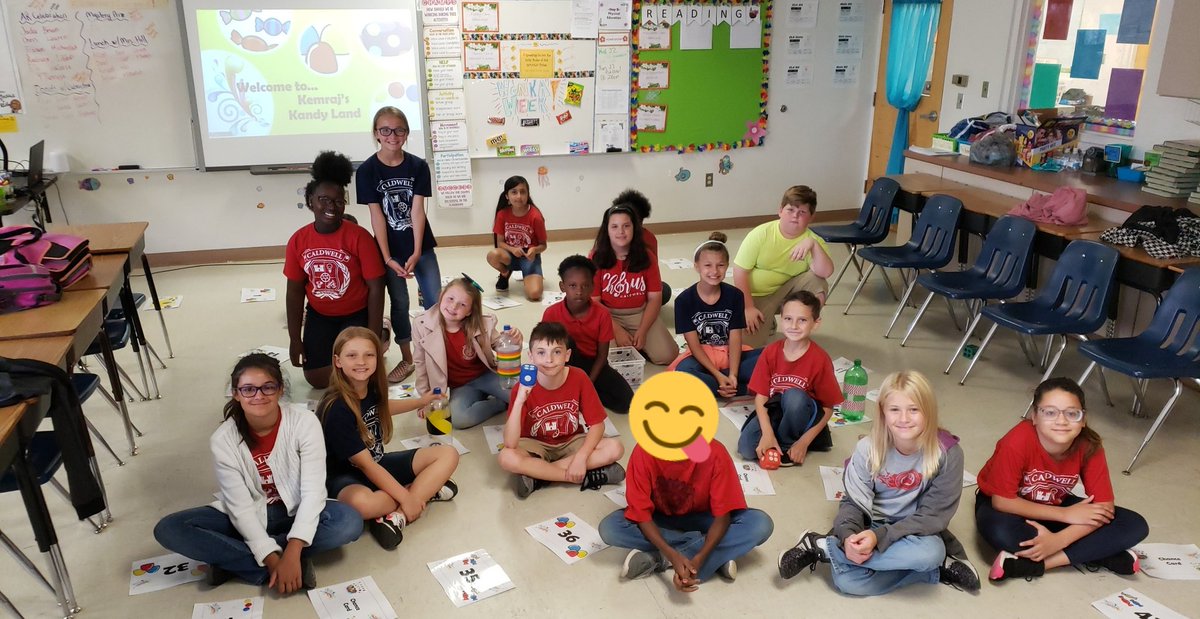 KemrajLisa's tweet photo. Kemraj's Kandy Land #success Ss totally loved the standards review game for #WONKAWEEK...they didnt even realize they were showing what they learned all year long. #MakeLearningFun @CaldwellElemen @ckhowell1 @KateAshmore @Iluvcaldwell https://t.co/xKlmTG7U8y