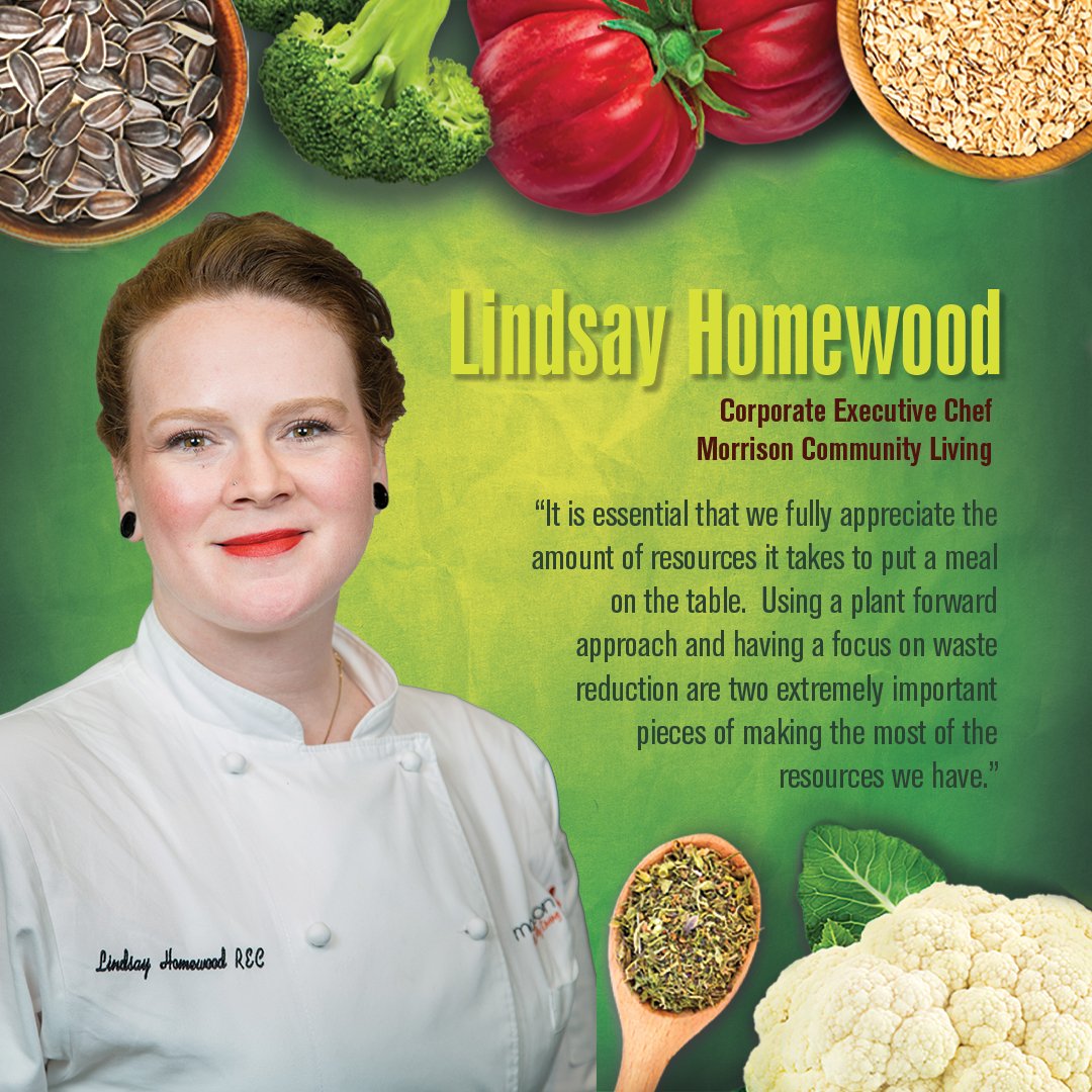 As a SuperChef, Morrison Community Living's Corporate Executive Chef Lindsay Homewood believes that fully appreciating our resources is key when it comes to plant-foward cooking. Visit MyCompass to join Lindsay in supporting waste-reduction with #Earthfest, powered by #VegRev.