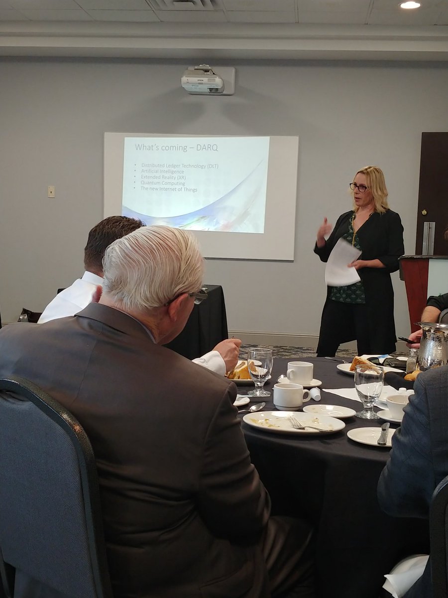 yourYEGBA's tweet image. Heard of DARQ? According to Kim Krushell, it's the next thing in tech. She gave us an overview of it today at the #EBALuncheon. 

#Blockchain #IoT #yegbusiness