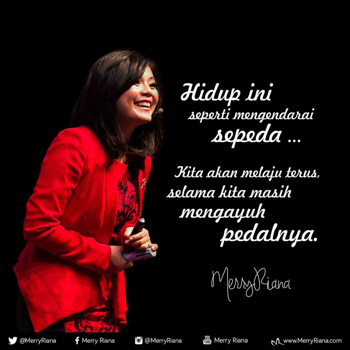 MerryRiana's tweet photo. Hidup ini seperti mengendarai SEPEDA .kita akan melaju terus,selama kita masih mengayuh PEDALNYA. https://t.co/w2lG4QgCnd