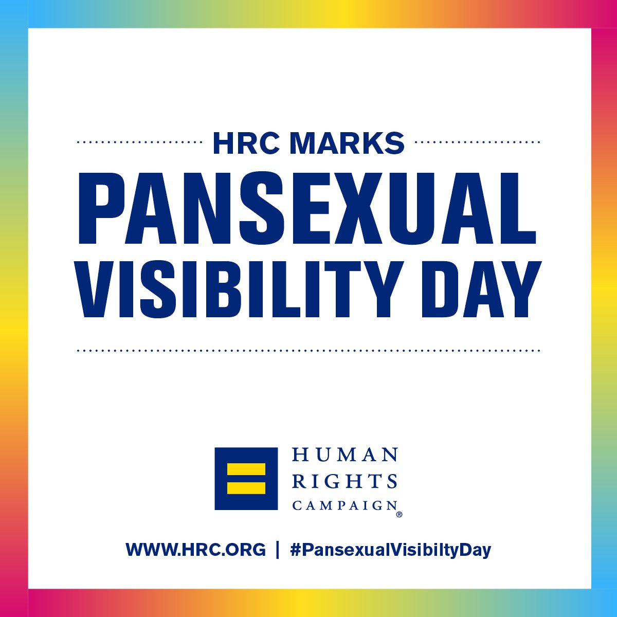 HRC marks pansexual visibility day
