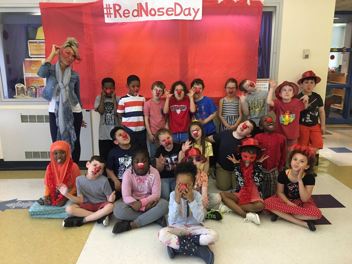 Red noses for an amazing cause! <a href="/syracuselatin/">Syracuse Latin</a> <a href="/SyracuseSchools/">Syracuse City School</a>