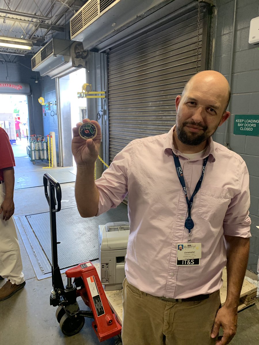 PentonLance's tweet photo. One of my favorite @HCAhealthcare family members @ChixItd gifted me this commemorative Hurricane Michael pin.  The true hero was Chris Banks of Savannah for no question delivery of cameras for friends in need at Gulf Coast Medical Center.  #AboveAllElse @HCA_IT @HCA_S_Atlantic https://t.co/GNc9r58gSQ