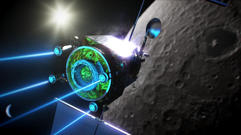 NASA's tweet photo. LIVE NOW: Hear our team of experts talk about today’s announcement and selection of @Maxar Technologies as one of the U.S. companies supporting our #Moon2024 plans. Listen in: https://t.co/ZuxLDtRxxM Ask ?s using #AskNASA https://t.co/Gr675XVtKA