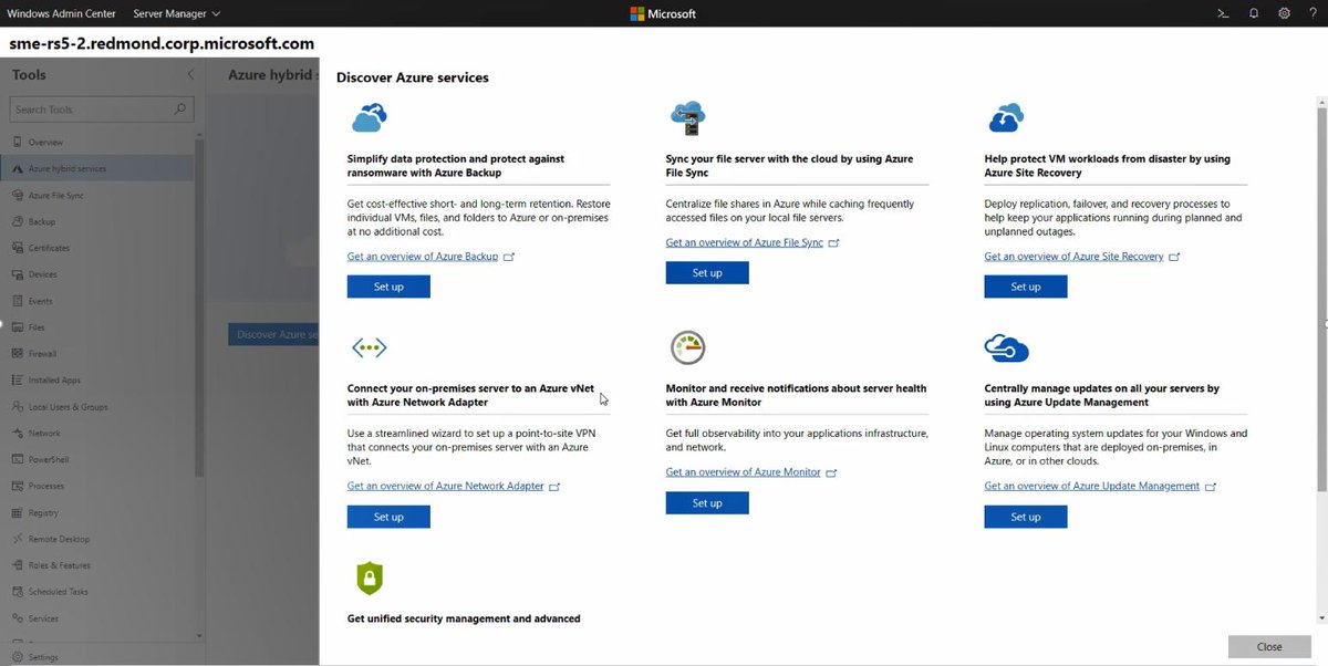 servermgmt's tweet photo. Did you miss the #WinServSummit? The live stream and on-demand sessions are all available online! Watch the keynote to learn about what's new in Windows Server 2019 and all the Azure hybrid features in #WindowsAdminCenter (starting at 1:02:17) https://t.co/zKInJN2xjZ https://t.co/bSVaKQqAJI